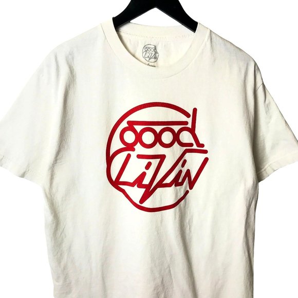 Urban Outfitters Tops - Good Livin T Shirt Classic Modern Graphic Tee Short Sleeve 100% Cotton Solid